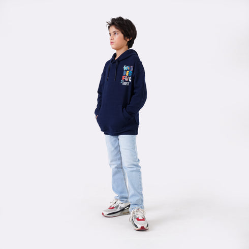 WONDERFUL PRINTED PULLOVER HOODIE